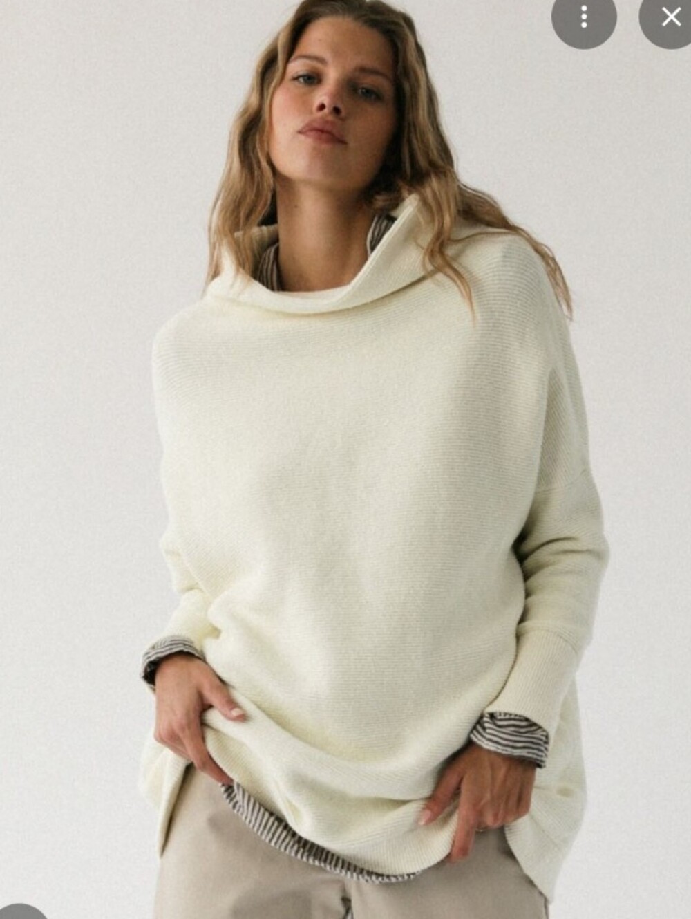 Free People Ottoman Slouchy Tunic Sweater Oversized